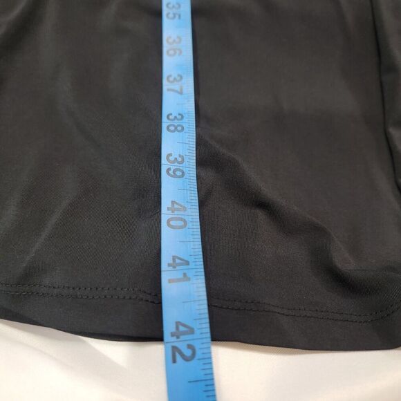 Roamans Black Dress Lace Womens 2X Shift Midi Flowy Whimsygoth Goth Formal Y2K - Picture 5 of 14